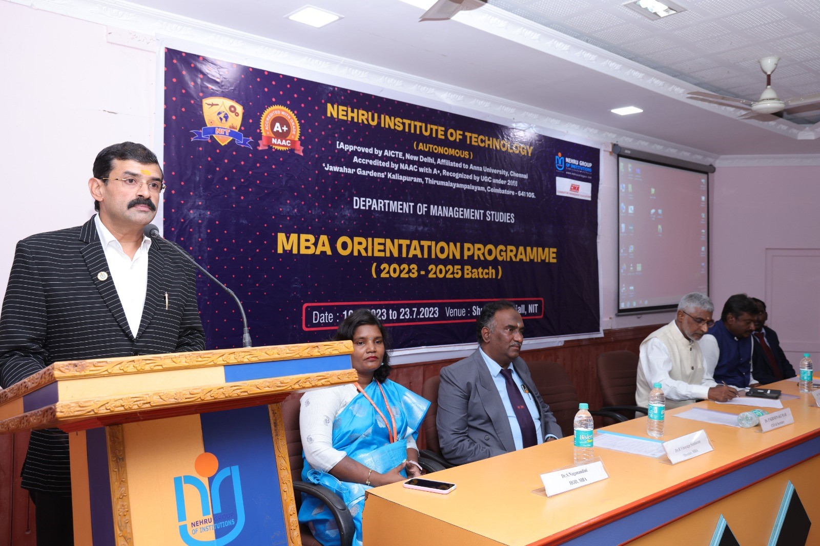 MBA Inauguration Program @ Nehru Institute of Technology